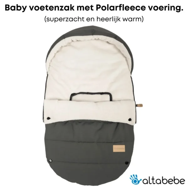 baby voetenzak universeel grijs